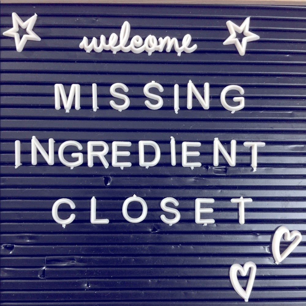 Missing Ingredient Closet